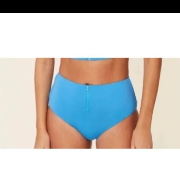 NWT Andie Azul Blue The Venice High Rise Swimsuit Bottom Size XS - Picture 1 of 5